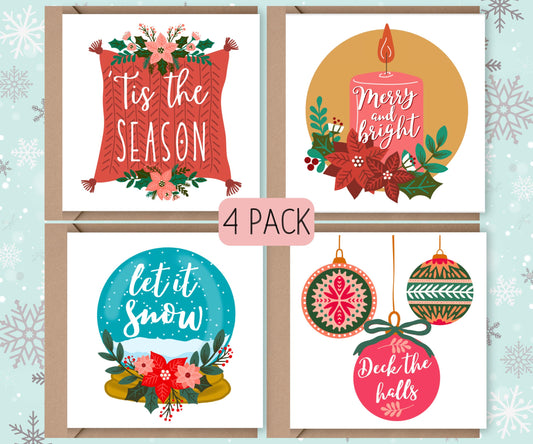 Pack of 4 Christmas Cards